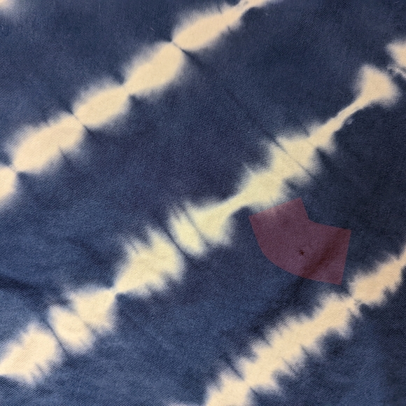 Chaps Blue Tie Dye Halter Tank Top, Large - Picture 6 of 7